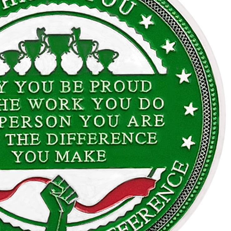 Encouragement Challenge Coin-Employee Appreciation Gifts Inspirational Thank You Coin for Students and Cowokers-Building Mastery and Skill