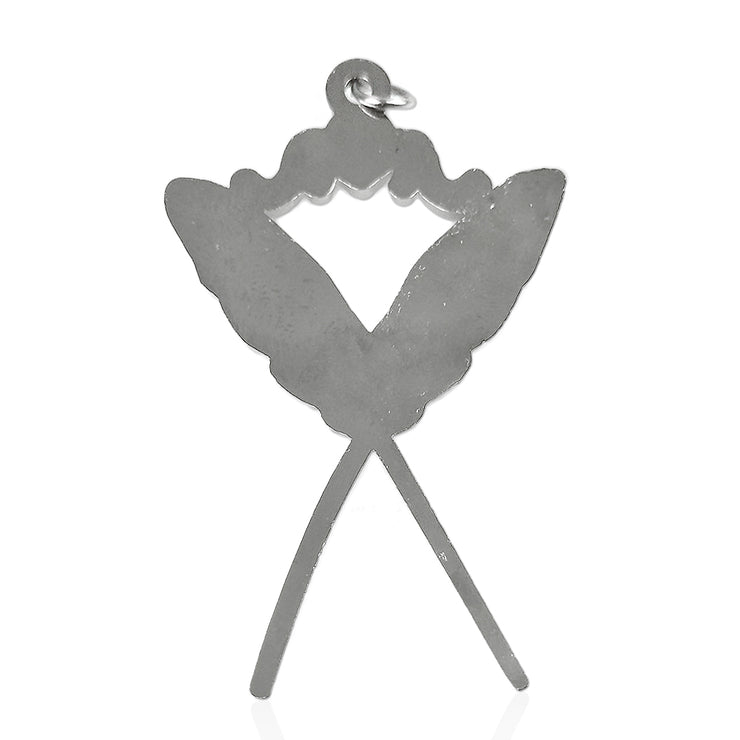 Masonic The Feather Quill Sliver Jewel Pendant