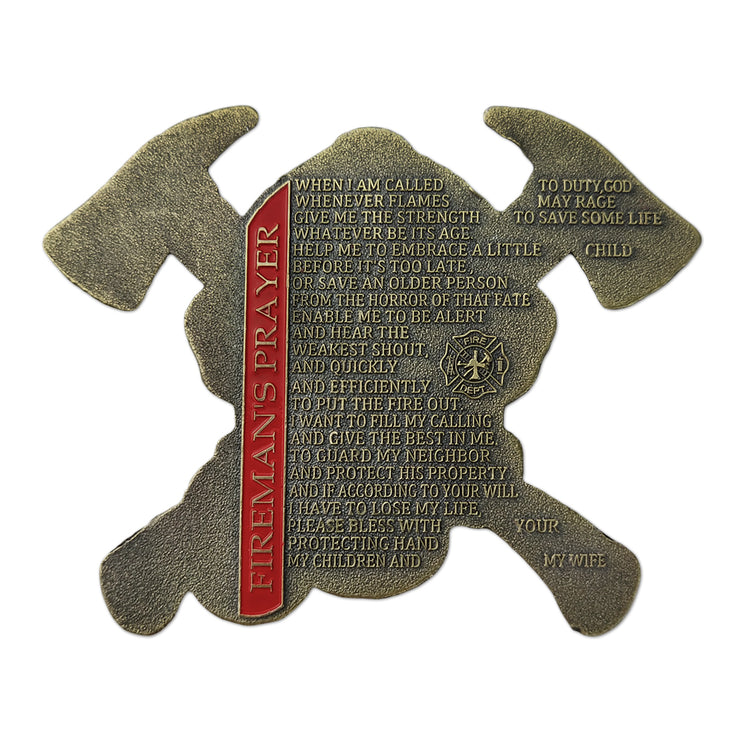 US Gas Mask Firefighter’s Prayer Challenge Coin