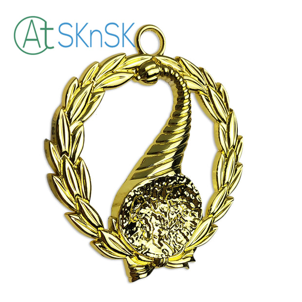 Masonic Junior Stewards Gold Jewel Pendant the Right Harvest Basket