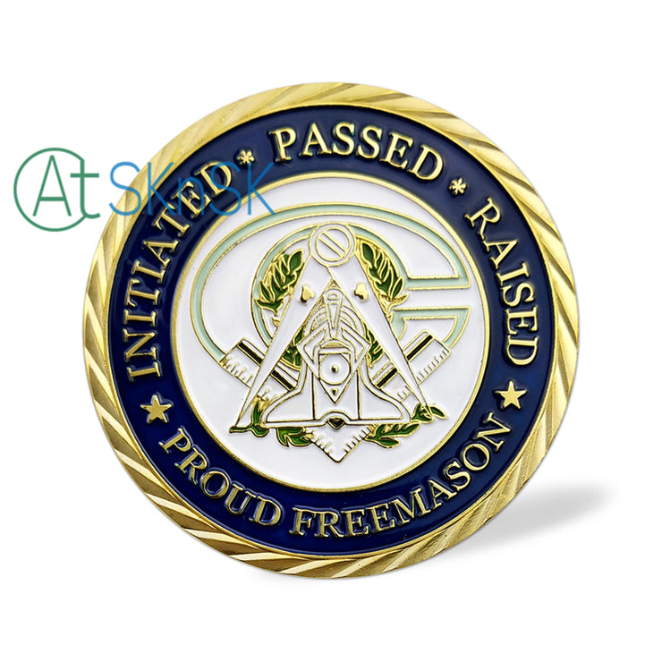 Mason Mottoes Of Freemasonry's Challenge Coin