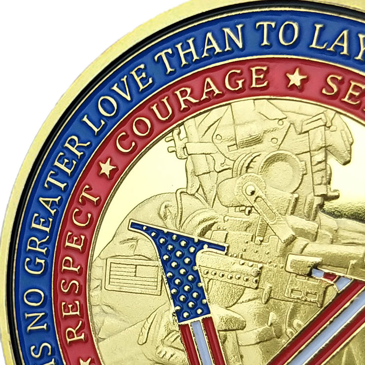 Army Challenge Coin Veterans Boots Land of the Free Home Soldier Medallion Gold-AtSKnSK