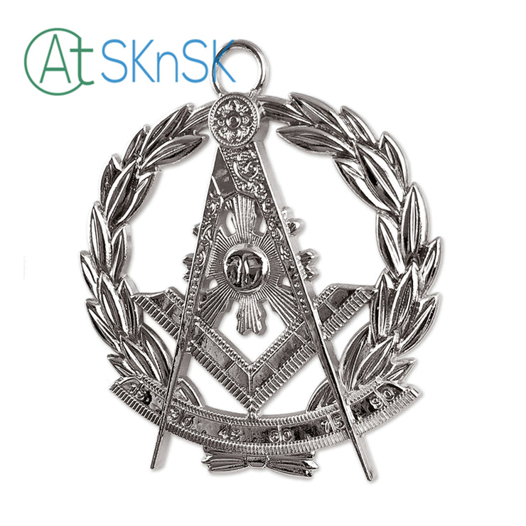 Masonic Past Master Sliver Jewel Pendant the Square & Compass Symbol