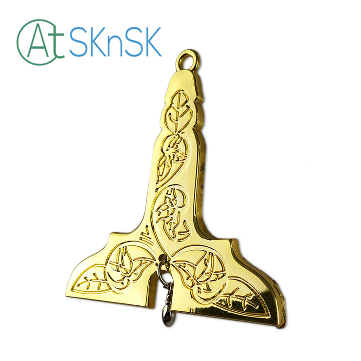 Masonic Senior Warden Gold Jewel Pendant the Level