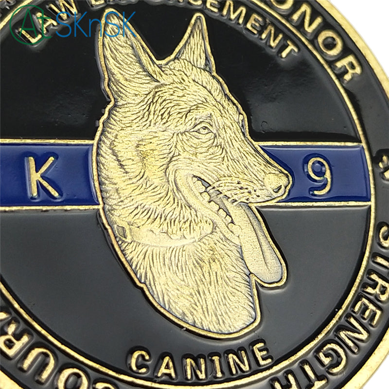United States Police Dogs K9 Challenge Coin