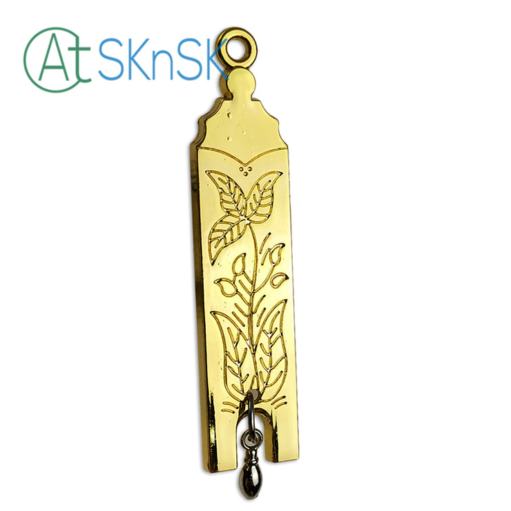 Masonic Junior Warden Gold Jewel Pendant the Plumb