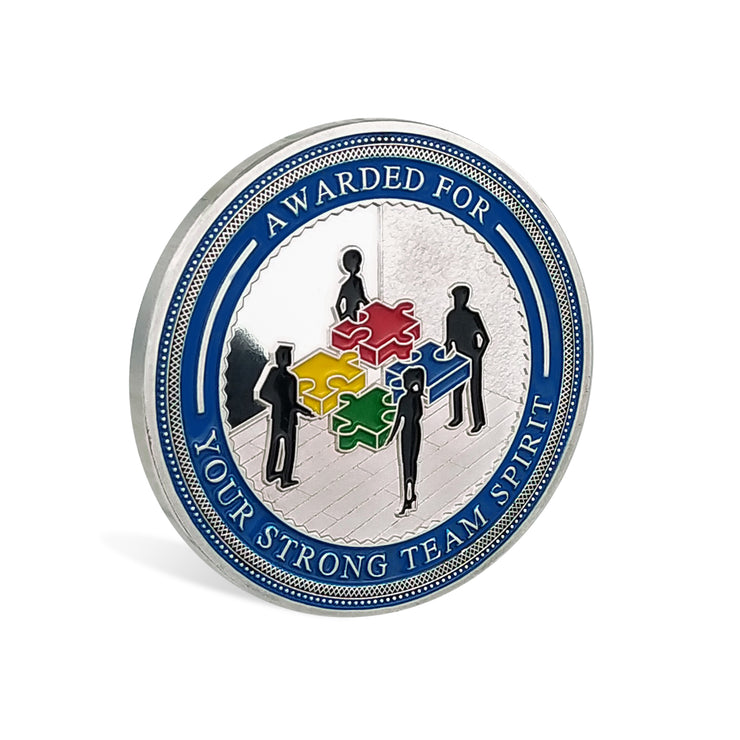 Encouragement Challenge Coin-Employee Appreciation Gifts Inspirational Thank You Coin for Students and Cowokers-Team Spirit