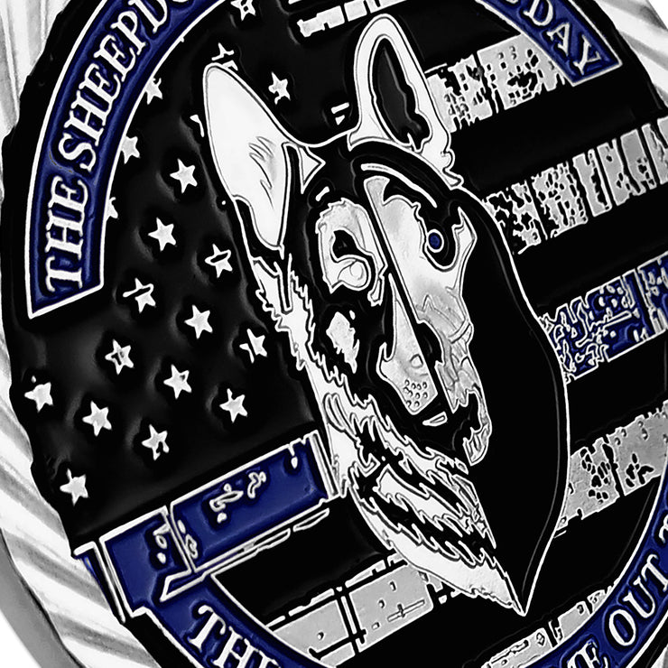 US Working Dog’s Oath The Thin Blue Line Police Challenge Coin
