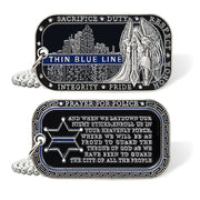 Law Enforcement Challenge Coin Dog Tag St Michael Police Guardian Pendant Chain