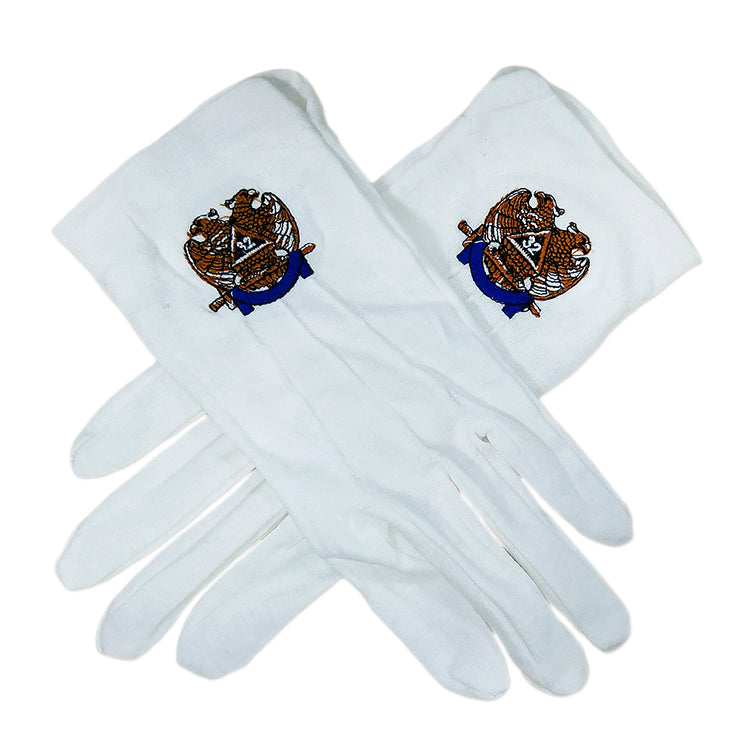 Masonic Scottish Rite 32 Degree White Gloves