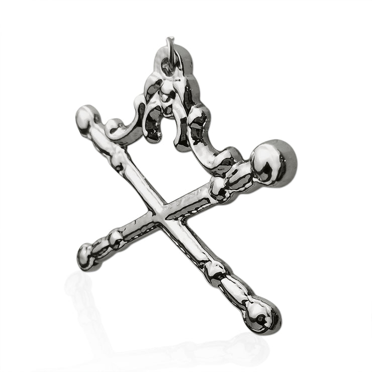 Masonic Tyler Sliver Jewel Pendant Double Sword