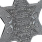 Sheriff Six Pointed Star Police Challenge Coin with Blue Gem Collectible Gift Coin