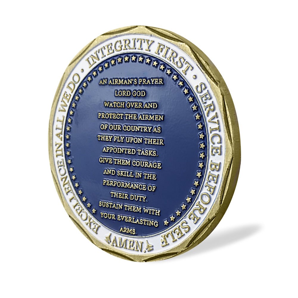 Prayer of the Air Force Eagle Challenge Coin