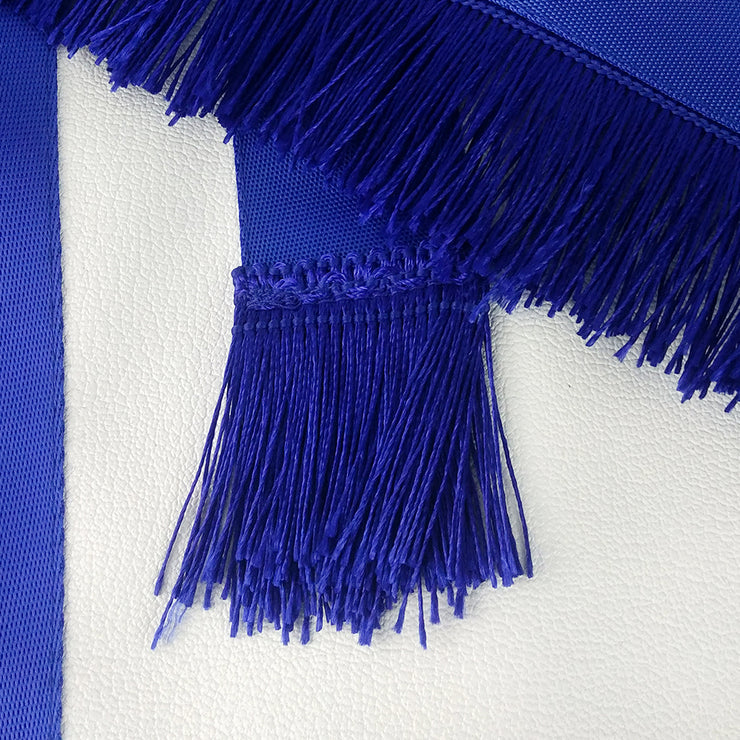 Masonic Blue Lodge Master Mason Apron w/ Fringe