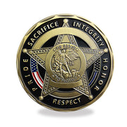 Law Enforcement Challenge Coin Sheriff Five Pointed Star Featured Police Officers Gift
