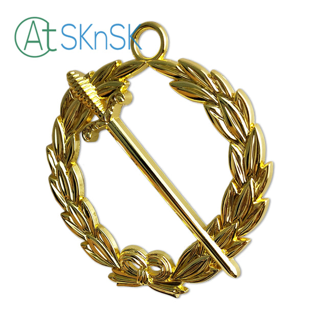 Masonic Tyler Gold Jewel Pendant the Long Sword