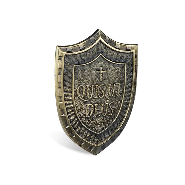 St Micheal Archangel Shield Challenge Coin Quis ut Deus Christian Gift for Men