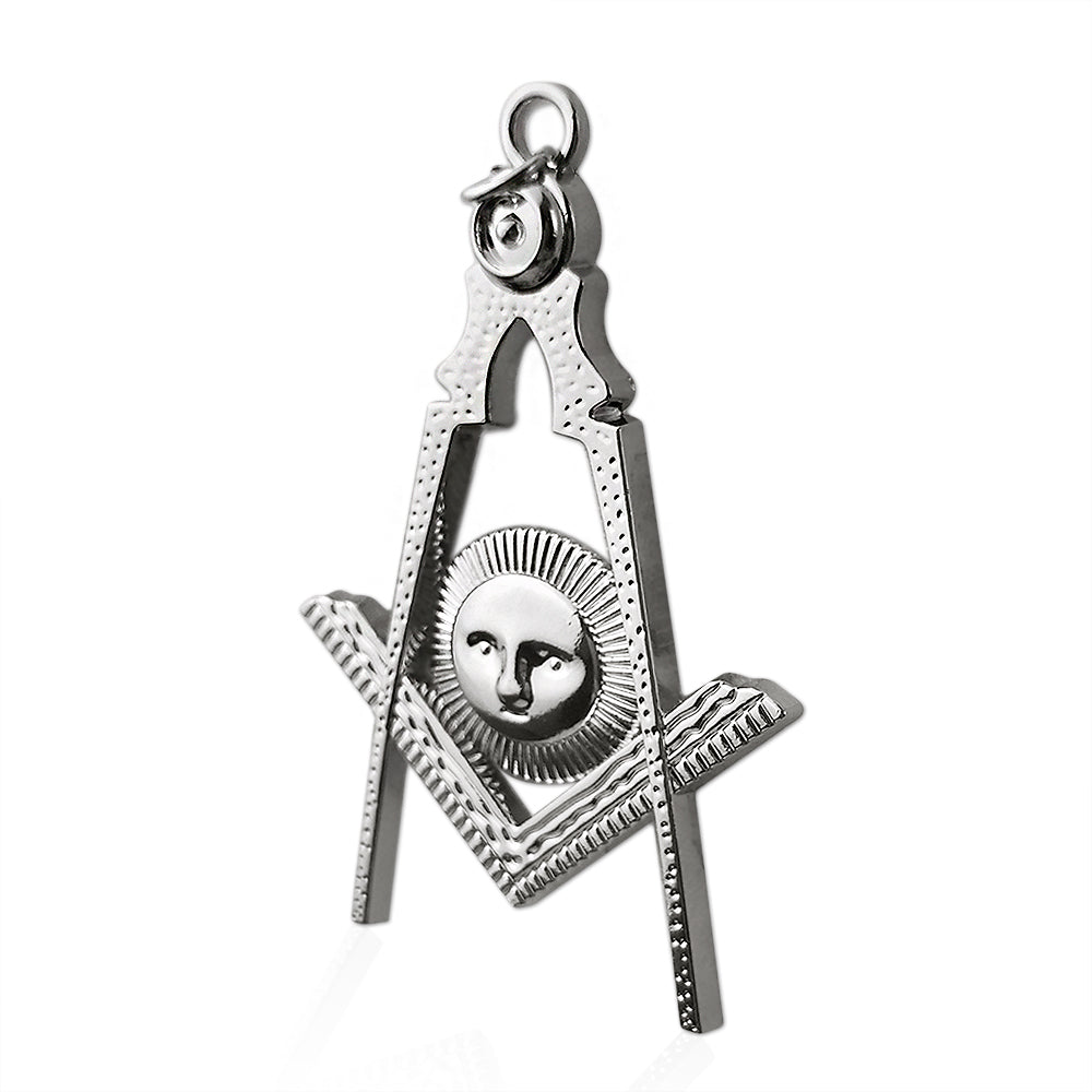 Masonic Sun Silver Jewel Pendant