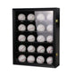 20" × 16" Baseball Display Case Sport Collectible Square Cabinet Black Finish