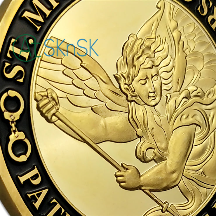 Police Officer's Prayer St Michael Challenge Coin