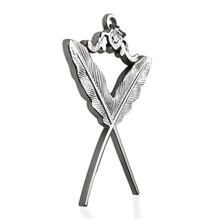 Masonic The Feather Quill Sliver Jewel Pendant