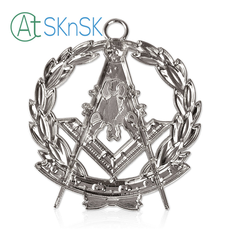 Masonic Past Master Sliver Jewel Pendant the Square & Compass Symbol