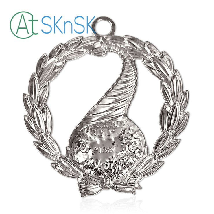 Masonic Senior Stewards Sliver Jewel Pendant the Left Harvest Basket