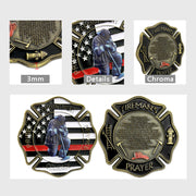 US Fireman’s Prayer Firefighter Challenge Coin