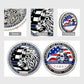 LEO Challenge Coin Blue Lives Matter Remember the Fallen Police Silver Medallion