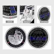 Police Justice Warrior Blue Lives Matter Challenge Coin