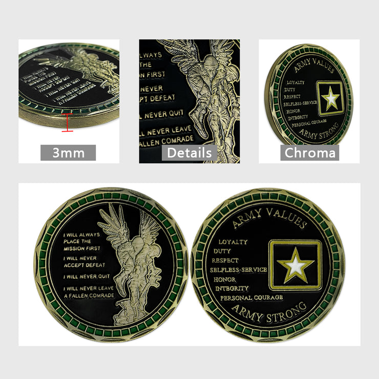 United States Army Values Challenge Coin-AtSKnSK