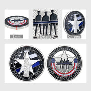 United States Blue Flag Liberty Veteran Challenge Coin