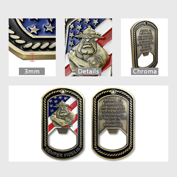 United States Marine Corps Semper Fidelis Bottle Opener