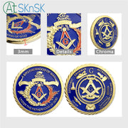 brotherhood of freemasonry's challenge coin