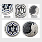 Sheriff Challenge Coin Six Pointed Star Silver Police Badge St Michael Coin