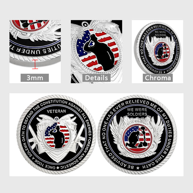 Veteran Oath Soldiers Military Challenge Coin-AtSKnSK