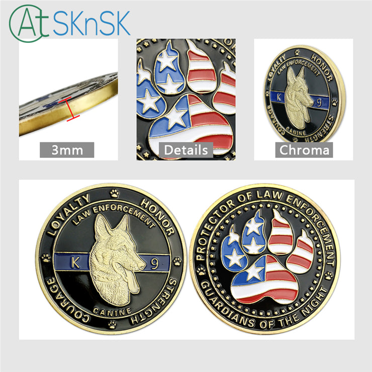 United States Police Dogs K9 Challenge Coin