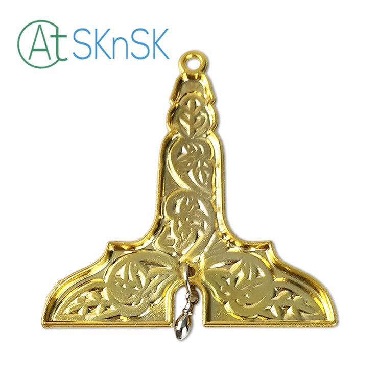 Masonic Senior Warden Gold Jewel Pendant the Level
