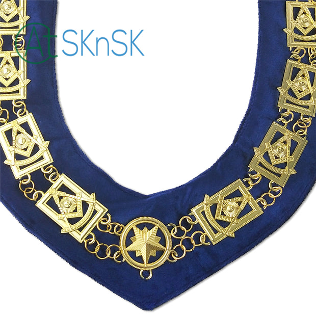 Masonic Grand Lodge Past Master Chain Collar