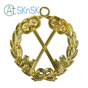 Masonic Treasurer Gold Jewel Pendant the Cross Vault Keys