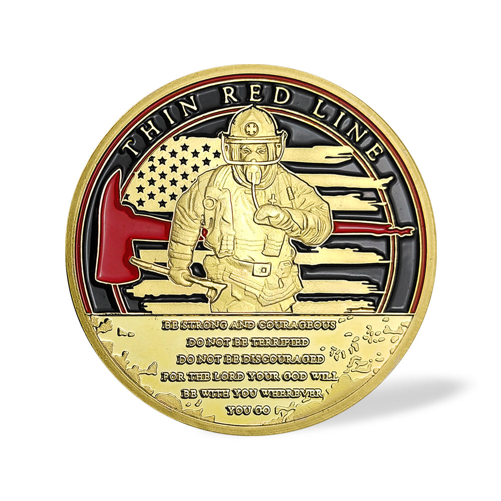 Firefighter Poker Challenge Coin