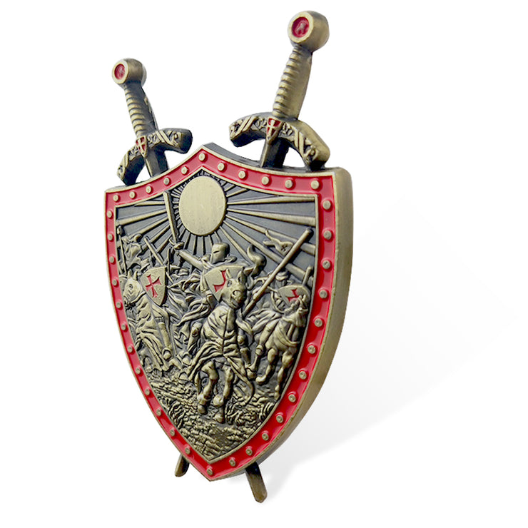 Knights Templar Double Sword Challenge Coin
