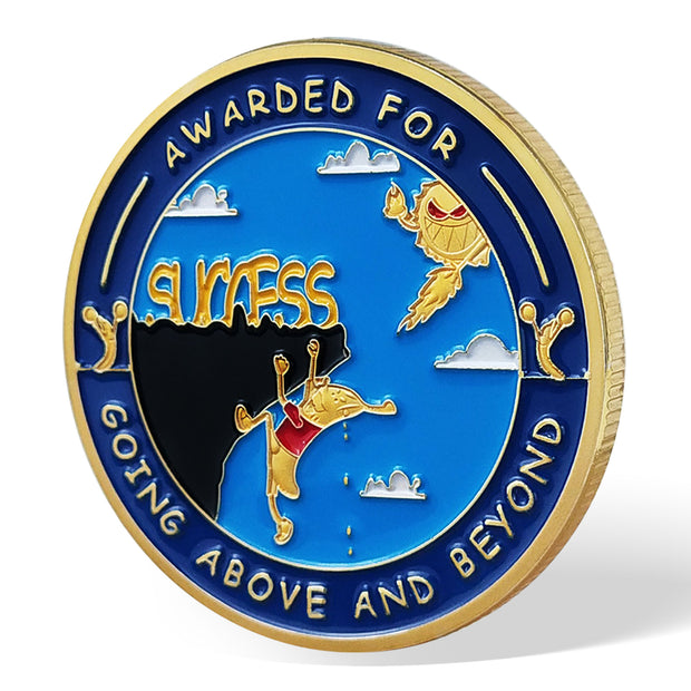 Encouragement Challenge Coin-Employee Appreciation Gifts Inspirational Thank You Coin for Students and Cowokers-Top Banana