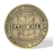 Memento Mori Memento Vivere Coin-Momento Mori Coins EDC Coin Stoic Reminder Token