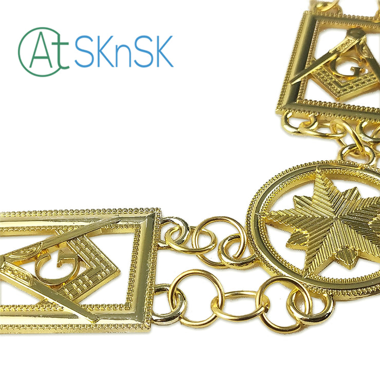 Masonic Grand Lodge Master Mason Chain Collar