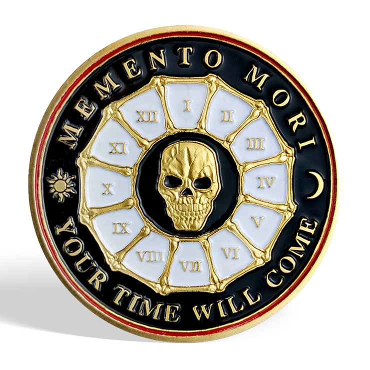 Memento Mori Coin-Momento Mori Coins for Daily Stoic Practice, Remember to Live EDC Coin