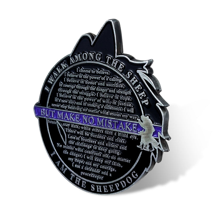 Police Challenge Coin Thin Blue Line Military Gift I Am The Sheepdog Commemorative Gift