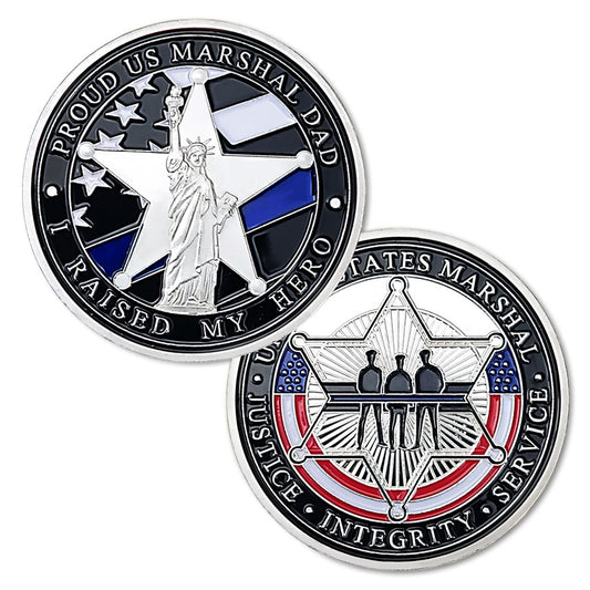 United States Blue Flag Liberty Challenge Coin
