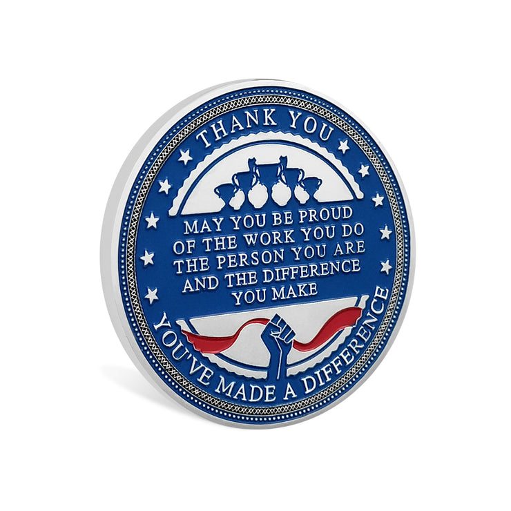 Encouragement Challenge Coin-Employee Appreciation Gifts Inspirational Thank You Coin for Students and Cowokers-Team Spirit
