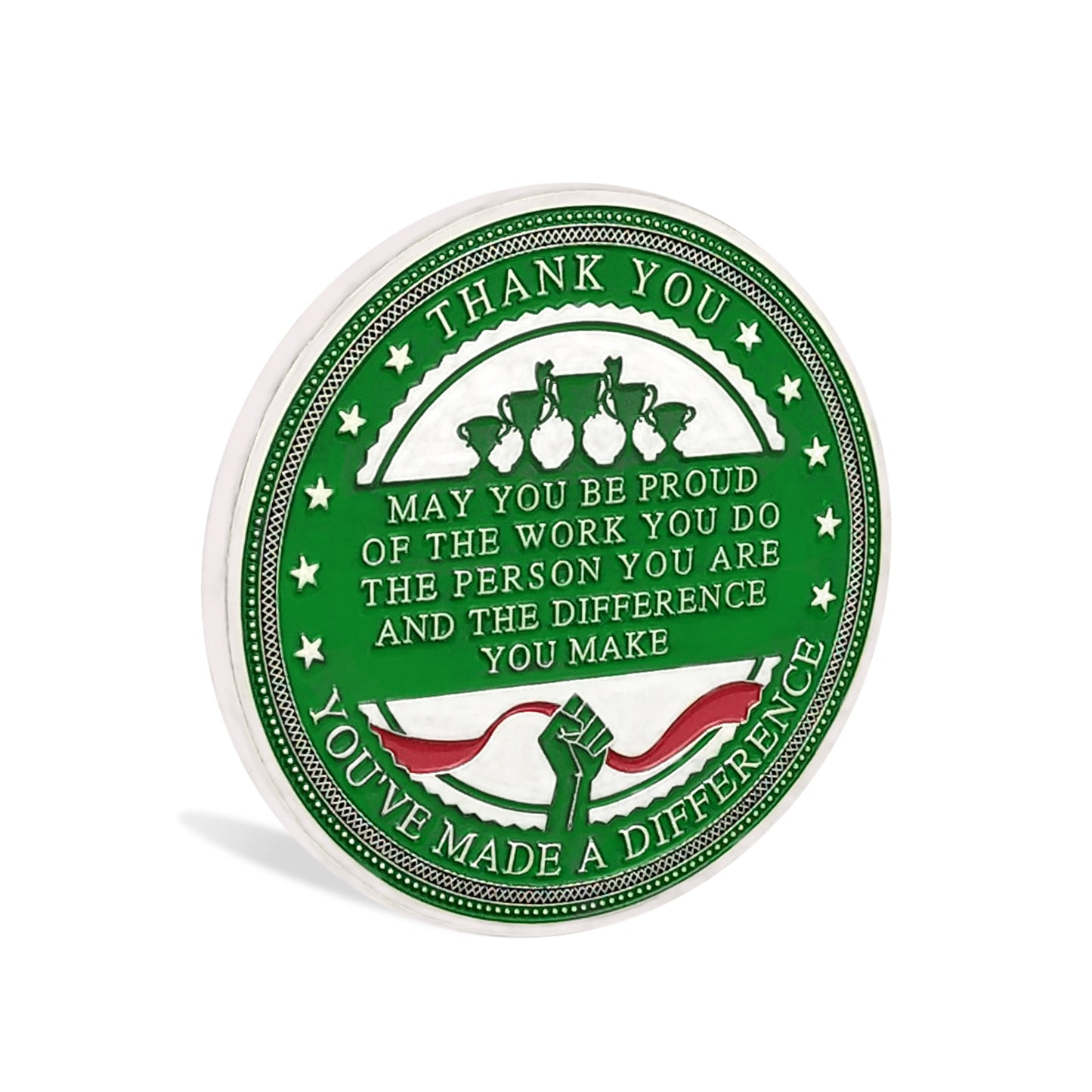 Encouragement Challenge Coin-Employee Appreciation Gifts Inspirational Thank You Coin for Students and Cowokers-Building Mastery and Skill